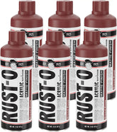 Rust-Oleum Rust-O Acrylic Spray Paint | Street Artist Spray Paint for Murals | Weather Resistant for Concrete, Wood, Brick and Other Surfaces | 11 Ounce | Matte Blood Rose | 6 Pack