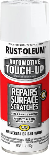 Rust-Oleum 292325 Automotive Universal Touch-Up Spray Paint, 11 oz, Bright White