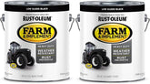Rust-Oleum 280168-2PK Farm & Implement Enamel Paint, Gallon, Low Gloss Black, 2 Pack