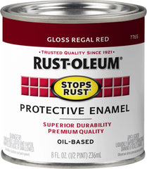 Rust-Oleum 7765730 Stops Rust Brush On Paint, Half Pint, Gloss Regal Red