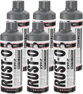 Rust-Oleum Rust-O Acrylic Spray Paint | Street Artist Spray Paint for Murals | Weather Resistant for Concrete, Wood, Brick and Other Surfaces | 11 Ounce | Matte Coal Chute | 6 Pack