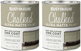 Rust-Oleum Tate Green Chalked All-in-One Ultra Matte Paint | One Coat Coverage | No Primer, Sanding, Or Topcoat Needed | Easy Clean Up | Made in USA | 30 OZ | 2 Pack