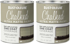Rust-Oleum Tate Green Chalked All-in-One Ultra Matte Paint | One Coat Coverage | No Primer, Sanding, Or Topcoat Needed | Easy Clean Up | Made in USA | 30 OZ | 2 Pack