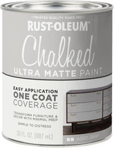 Rust-Oleum Aged Gray Chalked All-in-One Ultra Matte Paint | One Coat Coverage | No Primer, Sanding, Or Topcoat Needed | Easy Clean Up | Made in USA | 30 OZ