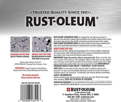 Rust-Oleum 358192 Decorative Color Chips, Micro Gray Blend, 1 lb