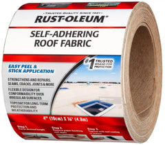 Rust-Oleum Self-Adhering Roof Fabric Roofing Tape, 4" x 16' Roll