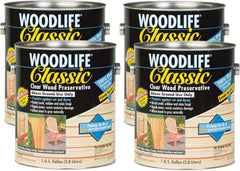 WOODLIFE 903-4PK Classic Above Ground Clear Wood Preservative, Gallon, Clear, 4 Pack