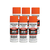 Rust-Oleum 1653830-6PK Industrial Choice 1600 System Multi-Purpose Spray Paint, 12 oz, OSHA Safety Orange, 6 Pack