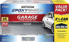 Rust-Oleum 261845 EPOXYSHIELD Garage Floor Coating Kit, 2.5 Car, Gloss Gray