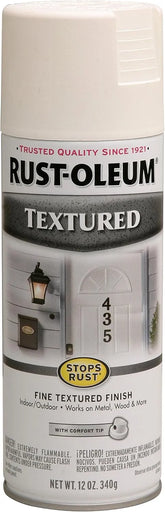 Rust-Oleum 7225830 Stops Rust Textured Spray Paint, 12 oz, White