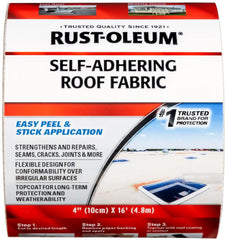 Rust-Oleum Self-Adhering Roof Fabric Roofing Tape, 4" x 16' Roll