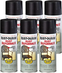 Rust-Oleum 215215-6PK Stops Rust Rust Reformer Spray, 10.25 oz, Black, 6 Pack