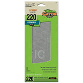 Gator 7103 Precut Drywall Sanding Screen Very Fine 220-Grit Sheet Sandpaper, 4.25 x 11.25 Inch, 5 Sheets