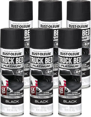 Rust-Oleum 382630-6PK Platinum Truck Bed Coating Spray Paint, 15 Ounce, Black, (Pack of 6)