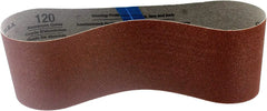 Gator 3" x 21" Red Resin Aluminum Oxide Sanding Belts, 120 Grit, 5 Pack