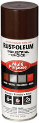 Rust-Oleum 1674830-6PK Industrial Choice 1600 System Multi-Purpose Spray Paint, 12 oz, Leather Brown, 6 Pack