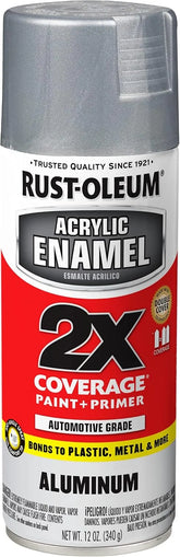 Rust-Oleum 314030 Acrylic Enamel 2X Spray Paint, 11 oz, Aluminum