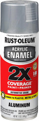 Rust-Oleum 314030 Acrylic Enamel 2X Spray Paint, 11 oz, Aluminum