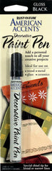 Rust-Oleum 215123 American Accents Satin Decorative Paint Pen, Black, 1/3-Ounce