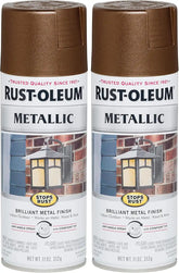 Rust-Oleum 286525 Stops Rust Metallic Spray Paint, Dark Copper, 11 Oz (Pack of 2)
