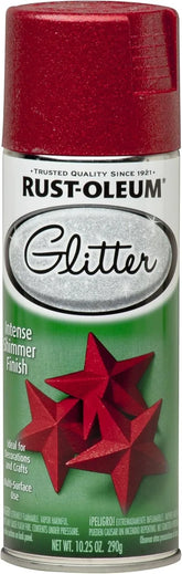 Rust-Oleum 268045-2PK Specialty Glitter Spray, Red, 2 Piece