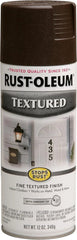 Rust-Oleum 241255 Textured Spray Paint, 12 oz, Dark Brown