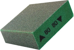 Gator 730420 Medium 80-Grit Dual-Angle Sanding Sponge, 3 x 5 x 1 Inch