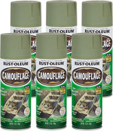 Rust-Oleum 1920830-6PK Specialty Camouflage Spray Paint, 12 oz, Army Green, (Pack of 6)
