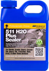 Miracle Sealants 511 H2O Plus Advanced Penetrating Sealer for Countertops, Stone, Tile & Grout, Quart
