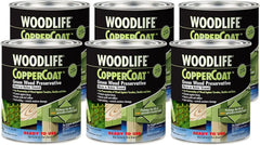 Wolman 1904A-6PK Woodlife CopperCoat Green Wood Preservative, Quart, 6 Pack