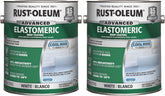Rust-Oleum 750 Elastomeric Roof Coating, Gallon, White, 2 Pack