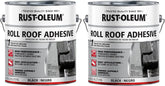 Rust-Oleum Roll Roofing Adhesive, Gallon, Black, 2 Pack