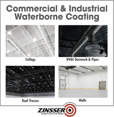 Zinsser 350999 Dryfall Commercial & Industrial Waterborne Coating, 5 Gallon, Eggshell White