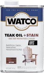 Watco 348759 Teak Oil + Stain, Quart, Greystone
