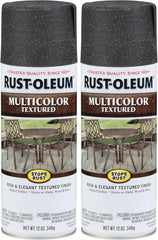 Rust-Oleum 223525 Stops Rust Multi-Color Textured Spray Paint, 12 Ounce (Pack of 2), Aged Iron, 12 Fl Oz
