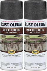 Rust-Oleum 223525 Stops Rust Multi-Color Textured Spray Paint, 12 Ounce (Pack of 2), Aged Iron, 12 Fl Oz