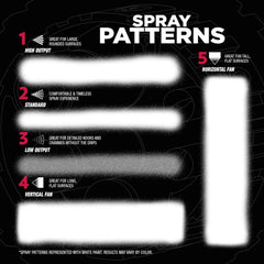Rust-Oleum 2X Automotive Enamel Custom Spray 5-in-1 Spray Paint, 12 oz, Ultra Matte Black, 6 Pack