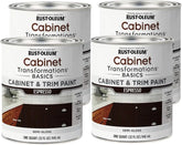 Rust-Oleum 372011-4PK Transformations Basics Cabinet & Trim Paint, Quart, Espresso, 4 Pack