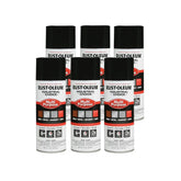 Rust-Oleum 1679830-6PK Industrial Choice 1600 System Multi-Purpose Spray Paint, 12 oz, Gloss Black, 6 Pack