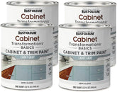 Rust-Oleum 372009-4PK Transformations Basics Cabinet & Trim Paint, Quart, Cadet Gray, 0.25 Gallon (Pack of 4)