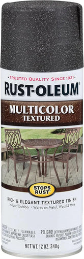 Rust-Oleum 223525 Stops Rust Multi-Color Textured Spray Paint, 12 oz, Aged Iron