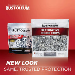 Rust-Oleum 336054 Decorative Color Chips, Metallic Silver Blend, 1 lb