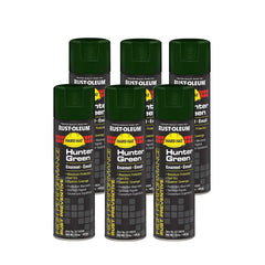 Rust-Oleum V2138838 High Performance V2100 System Rust Preventive Enamel Spray Paint, 20 fl. oz. Container, 15 oz. Fill, Hunter Green, 6-Pack