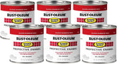 Rust-Oleum 7762730-6PK Stops Rust Brush On Paint, 8 Fl Oz, Gloss Sunrise Red, 48, (Pack of 6)
