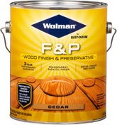 Wolman 14416 F&P Oil-Based Wood Finish & Preservative Transparent Stain, Gallon, Cedar