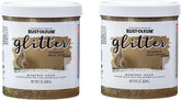 Rust-Oleum 360218-2PK Glitter Interior Wall Paint, 28 oz, Harvest Gold, (Pack of 2)