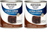 Rust-Oleum 254101-2PK Painter's Touch Latex Paint, Quart, Metallic Oil-Rubbed Bronze, (Pack of 2)