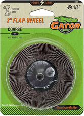 Gator 3" Drill Mounted Flap Wheel, Aluminum Oxide, Coarse Grit