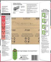 Gator 9" x 11" Multi-Surface Sanding Sheets, 180 Grit, 25 Pack
