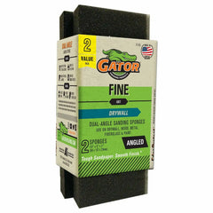 Gator 7115 Medium 120-Grit Sanding Sponge, 2.5 x 5 x 1 Inch, 2 Sponges